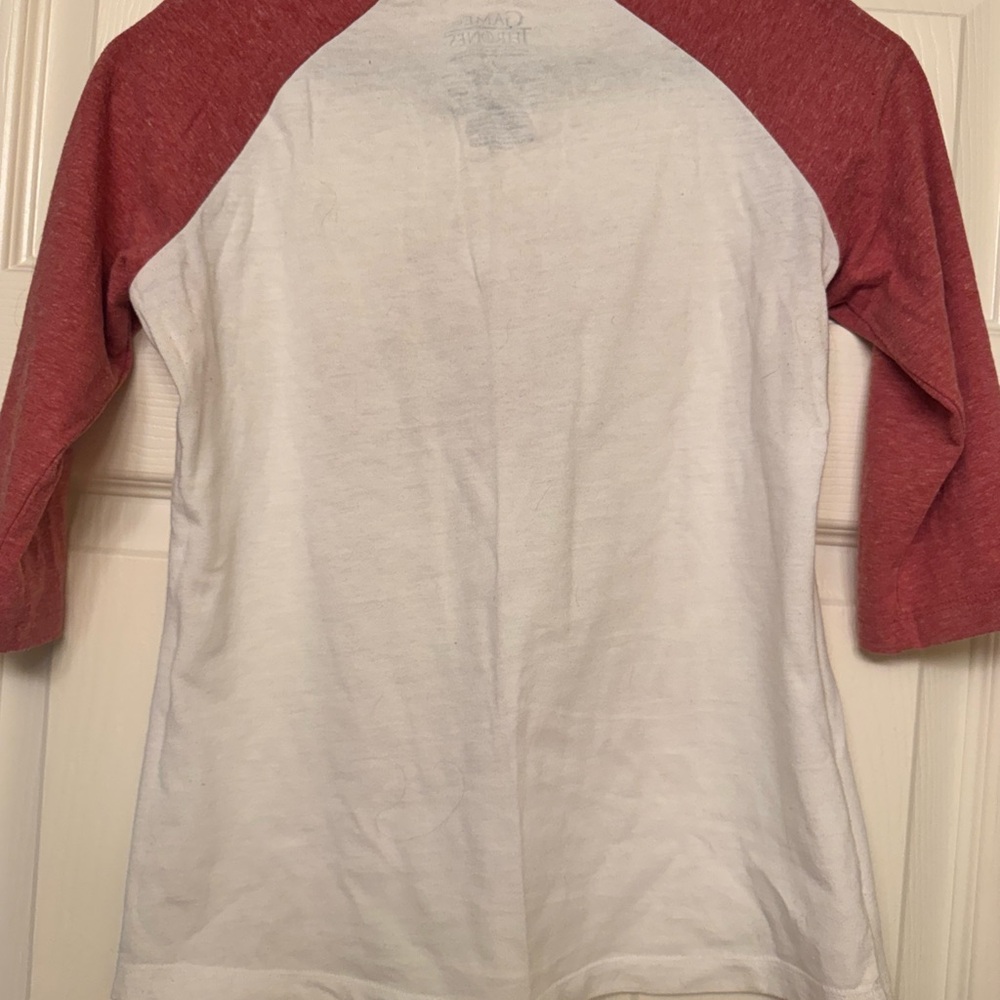 Game of Thrones Red and White Raglan Sleeve Shirt